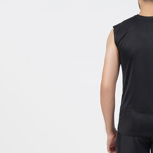Débardeur de sport pour homme, coupe ajustée, dos nageur, en tissu Spandex/Coton, séchage rapide, broderie - Product Image 4