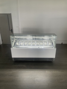 Réfrigérateur à glaces italien CE 9 Pan avec dégivrage <span class=keywords><strong>automatique</strong></span> et éclairage LED -18°C ° Vitrine Réfrigérée pour Gelato Italien - Product Image 5