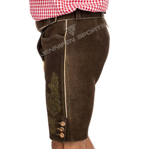 Pantalones Cortos Tradicionales Bávaros para Hombre, de Cuero Vacuno Genuino, Ajuste Regular, Color Personalizado, Alta Calidad, Estilo Onstyle - Product Image 5