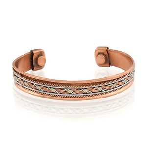 Metal Craft Pure <b>Copper</b> <b>Magnetic</b> <b>Bracelet</b> Bangle Arthritis Relief Handmade Therapeutic Fashion Jewelry Unisex Gift Ready - Product Image 4