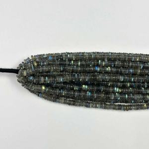 Cuentas de neumáticos Heishi de labradorita Natural de 5mm y 6mm, cuentas de piedras preciosas genuinas, joyería con cuentas de uso diario para mujeres, precio al por mayor a granel - Product Image 5