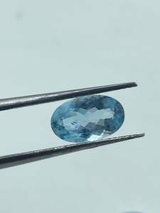 Piedra Preciosa de Aguamarina Natural de Alta Calidad, Corte Ovalado, 2 Piezas, 3.41 Quilates, 6x10MM, para Joyería de Anillos - Product Image 2