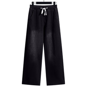 Pantalones de Hombre, Anchos y Holgados, Estilo Casual, Jeans de Mezclilla, Cintura Media, Corte Recto, Lavado Medio, Diseño Urbano - Product Image 4