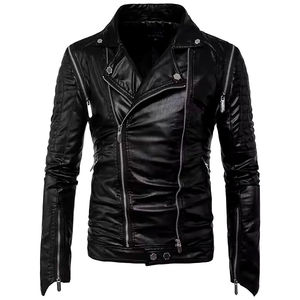Chaqueta de Cuero Personalizada de Alta Calidad para Hombre, Fabricada en Pakistán, Chaqueta de Lona con Cuello Alto, la Más Popular entre los Entusiastas de las Motos - Product Image 4