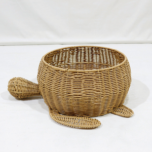 Artex Dong Thap <b>Plastic</b> Toy Storage <b>Basket</b> - Turtle Shaped Kids Room Organizer - Product Image 4
