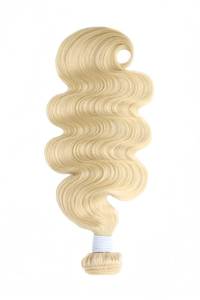 Extensiones de Cabello Indio Rubio con Ondas Suaves, 100% Remy 9A Virgen, Trama Simple, Doble Trama - Product Image 1