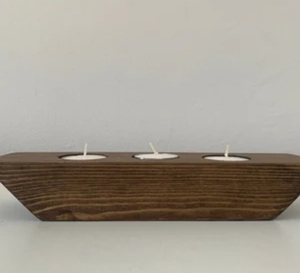 Premium Quality Handmade Modern Wood Square Candle Holder New Arrival <b>Tealight</b> & Pillar Stand for Christmas Decor - Product Image 4