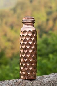 Copper Metal Modern Luxury <b>Large</b> Capacity <b>Water</b> <b>Bottle</b> for Travel & Outdoor Use - Product Image 1