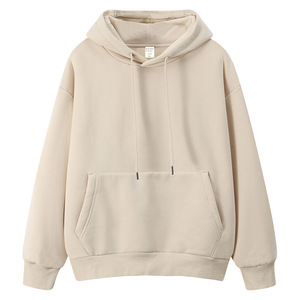 Unisex Yellow <b>Hooded</b> <b>Fleece</b> Sweatshirt Oversized Casual Pocket Design Regular Fit Autumn Knitted Solid Color Pullover 100% acid - Product Image 3
