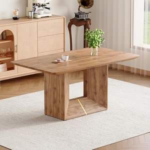 Table pliante portable en bois massif, artisanale pakistanaise, pour jardin et extérieur, plateau en bois sculpté à la main - Product Image 5