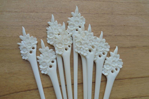 Épingle à cheveux ethnique artisanale en os naturel écologique, accessoires capillaires durables pour femmes aux cheveux longs - Product Image 4