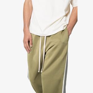 Pantalon de survêtement respirant anti-rides, logo personnalisé, coupe ample, jambe droite, jogging uni, pantalon pour homme, bandes latérales pour hommes - Product Image 6