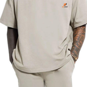 T-shirt uni de couleur unie, séchage rapide, tissu de qualité supérieure, design unique, coupe oversize, 100% coton, pour homme, style personnalisé - Product Image 6