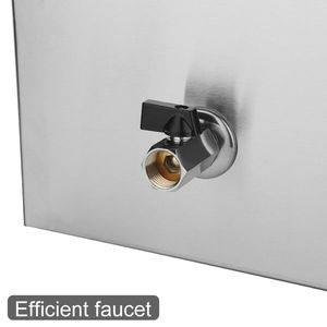 ZOKOP 110V 600W Équipement de maintien au chaud des aliments 10L*2 en acier inoxydable, chauffe-plats double pour soupes et plats préparés, couleur argent - Product Image 4