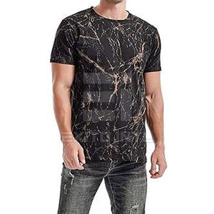 T-shirt pour homme en nylon et coton imprimé uni, avec logo et couleur personnalisés, respirant, haute qualité, service OEM/ODM - Product Image 5