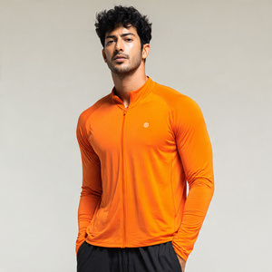 Compression Athletic <b>Yoga</b> Wear <b>Jacket</b> Men's Stand Collar Long Sleeve Training <b>Jacket</b> Men 100% Polyester <b>Yoga</b> Wear <b>Jackets</b> Men's - Product Image 4