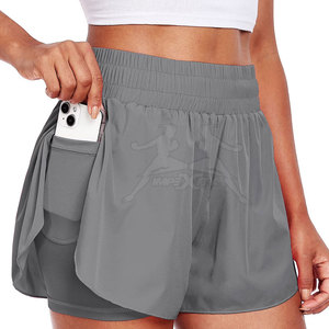 Shorts de sport tendance pour femmes, tissu respirant et doux, pour la course et l'entraînement - Product Image 5