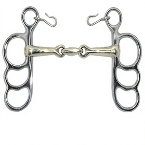 Mors de conduite miniature allemande Sier avec logo personnalisé, mors articulé papillon durable de style équestre western pour l'équitation - Product Image 1