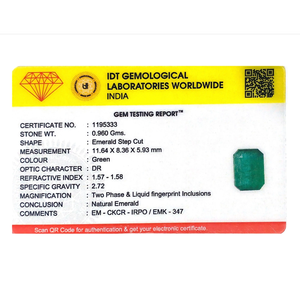 Natural Zambian Emerald 4.8 Carat Loose Gemstone Emerald Cut for Fine Jewelry - Product Image 4