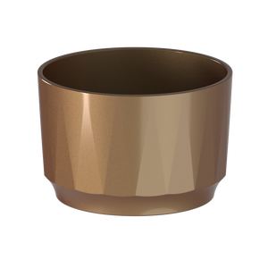 กระถางพลาสติกสำหรับตกแต่ง B2B กล้วยไม้ทำในไต้หวัน NF223M พอร์ซเลนรูปทรงสามเหลี่ยมสำหรับปลูกต้นไม้ขนาด3x3.5" - Product Image 4