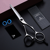 Lame mince 5.5 pouces ciseaux à cheveux de luxe pointe pointue ciseaux de coupe de cheveux professionnels ciseaux de coiffure de barbier