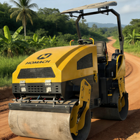 Livraison gratuite 2 tonnes 2000kg 3 tonnes 3000kg moteur diesel machines routières mini compacteur rouleau roulant