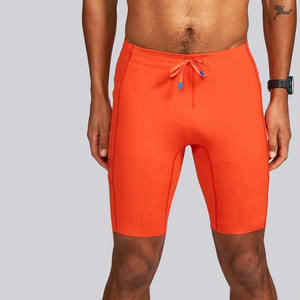 Short de course pour homme 2-en-1 taille mi-haute, extensible, en Spandex/Polyester, séchage rapide, pour le sport et la course - Product Image 1