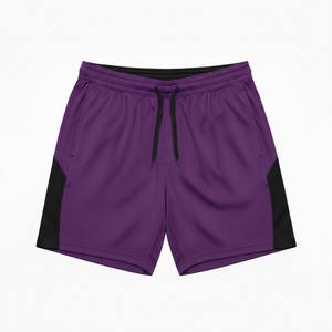 Shorts de course pour hommes, taille élastique, vêtements de sport, shorts d'entraînement performants, longueur genou, tissu Oxford, coupe-vent, maille - Product Image 5