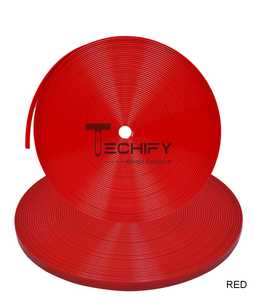 Sangle enduite de PVC durable flexible et douce pour colliers de chien harnais pour animaux de compagnie brides de cheval-approvisionnement en vrac à motif solide - Product Image 5