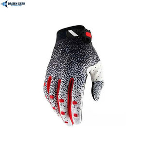 Guantes de Motocross Antideslizantes y Transpirables de Poliéster y Cuero Orgánico con Cierre de Velcro, Unisex, para Motociclismo, Carreras y Ciclismo MTB - Product Image 3