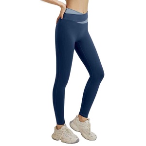 Vêtements de sport pour femmes très vendus, pantalons de yoga pour femmes, taille haute, longueur cheville, séchage rapide, collants de sport, lagging - Product Image 1