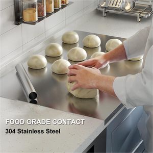 Planche à découper double face en acier inoxydable 304 de qualité supérieure, compatible lave-vaisselle, écologique, hygiénique, non poreuse, pour la viande en cuisine - Product Image 2