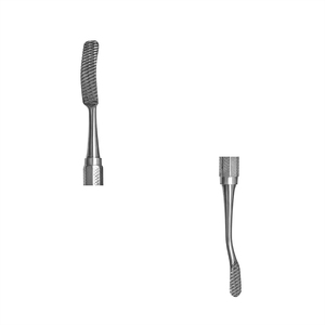 Lime à os chirurgicale professionnelle Miller-Colburn 6,2 mm à extrémité courbée et 4,8 mm à extrémité ronde, outils dentaires, orthopédiques et vétérinaires - Product Image 2
