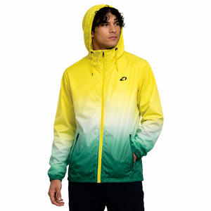 Ventes en gros de vestes coupe-vent en nylon de haute qualité, à capuche, dégradées, imperméables, pour la randonnée, l'entraînement en plein air, vestes pour hommes - Product Image 5