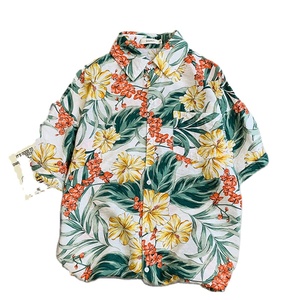 Full Printing Spring Summer Men Hawaiian Beach Shirt And Shorts <b>Sets</b> Hawaiian Ins Shirt - Product Image 6