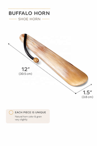 Cuchara para Zapatos de Cuerno de Búfalo Premium, Hecha a Mano, Natural, Duradera, Acabado Liso, Ecológica, de Lujo, Diseño Ergonómico, Regalo - Product Image 2