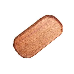 Plat de service rectangulaire en bois, vente en gros, plateau en bois minimaliste, assiette décorative pour snacks, sushis, charcuterie - Product Image 1