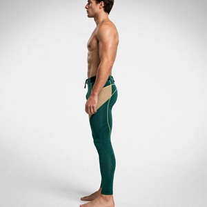 Leggings de compression personnalisés pour hommes, nylon et élasthanne, respirants, longueur intégrale, pour le fitness - Product Image 4