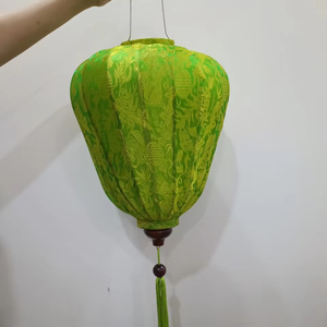 Hoi An Bamboo Silk Lantern 35cm, Custom made, Wedding Patio Decor, home lamp - Product Image 1