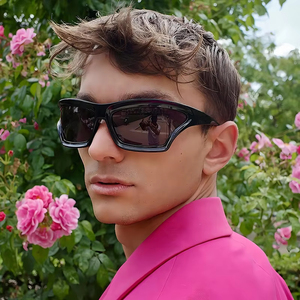 Gafas de Sol Vintage Y2K Punk, Diseño Único y Robusto, para Hombre y Mujer, Marca de Lujo 2025, Gafas de Sol Cuadradas Steampunk, Envolventes, con Protección UV400 - Product Image 2