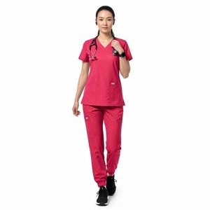 Tenues médicales OEM de haute qualité, personnalisables, confortables et respirantes, ensemble uniforme médical pour infirmières, vêtements de travail hospitaliers - Product Image 1