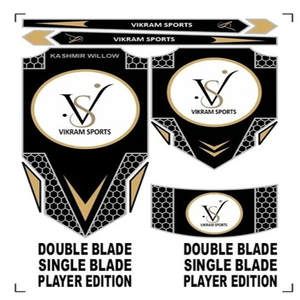Juego de Adhesivos 3D Premium de PVC para Bate de Cricket, Diseño Personalizado, Gráficos Cosidos a Mano, para Mano Derecha/Izquierda, Ligeros, Flexibles, para Deportes al Aire Libre - Product Image 5