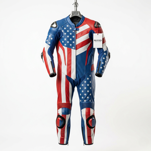 Traje de Motociclismo de Cuero Vacuno Hecho a Mano, Cualquier Color, Cualquier Talla, Logotipo Personalizado - Product Image 5