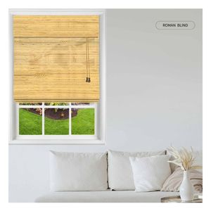 Persianas Enrollables Horizontales Integradas de Estilo Tradicional, Tejidas Naturalmente, Ecológicas, con Filtro de Luz para Ventanas Francesas - Product Image 5