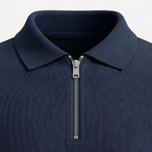 เสื้อโปโลคอซิป คอตตอนแห้งเร็ว ไซส์ใหญ่ สีพื้น สำหรับกอล์ฟ  รับสั่งทำสีตามต้องการ - Product Image 4
