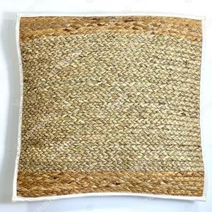 PANORAMA Woven Natural Fiber Square <b>Throw</b> Pillow Cover - Product Image 2