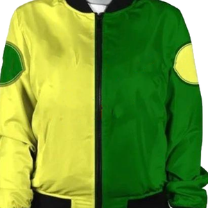 Chi eta Two Tone Contrast Women Silk Satin Bomber <b>Jacket</b> Custom Applique Embroidery Patch Sorority College - Product Image 5