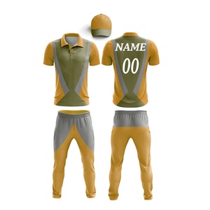 Concevez votre propre uniforme de cricket Ensemble d'uniformes de cricket d'équipe Prix bon marché Bon matériel Ensembles d'uniformes de cricket - Product Image 5