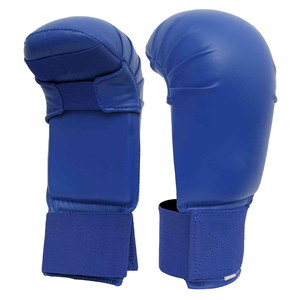 New Design Plain Color Martial Arts PU Leather Made Karate Gloves High Demanding <b>Foam</b> <b>Padding</b> Gloves for Karate - Product Image 5