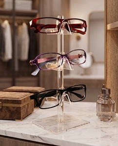 Présentoir de comptoir de luxe en acrylique de qualité supérieure pour lunettes de soleil Solution ultime présentant des espaces de vente au détail et personnels de lunettes - Product Image 3